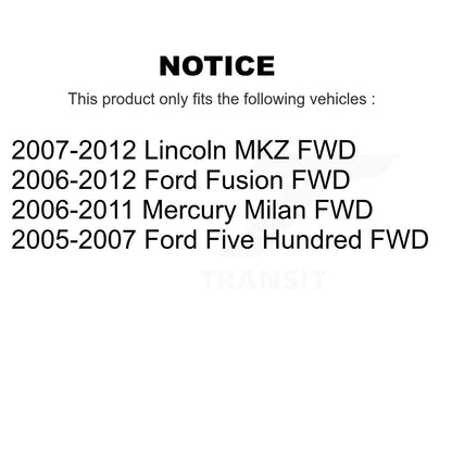 Fuel Tank Strap AGY-01110353 For Ford Fusion Lincoln MKZ Five Hundred Mercury