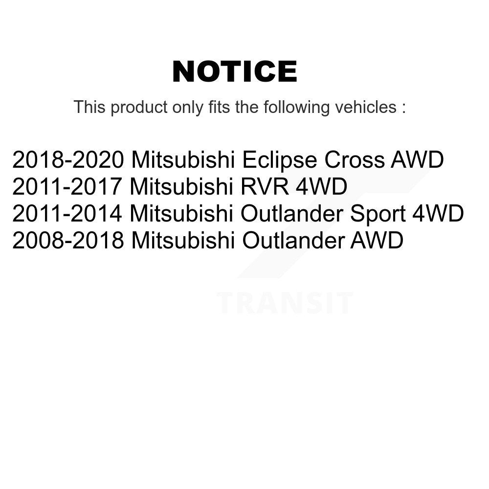 Fuel Tank Strap AGY-4040751 For Mitsubishi Outlander RVR Eclipse Cross Sport