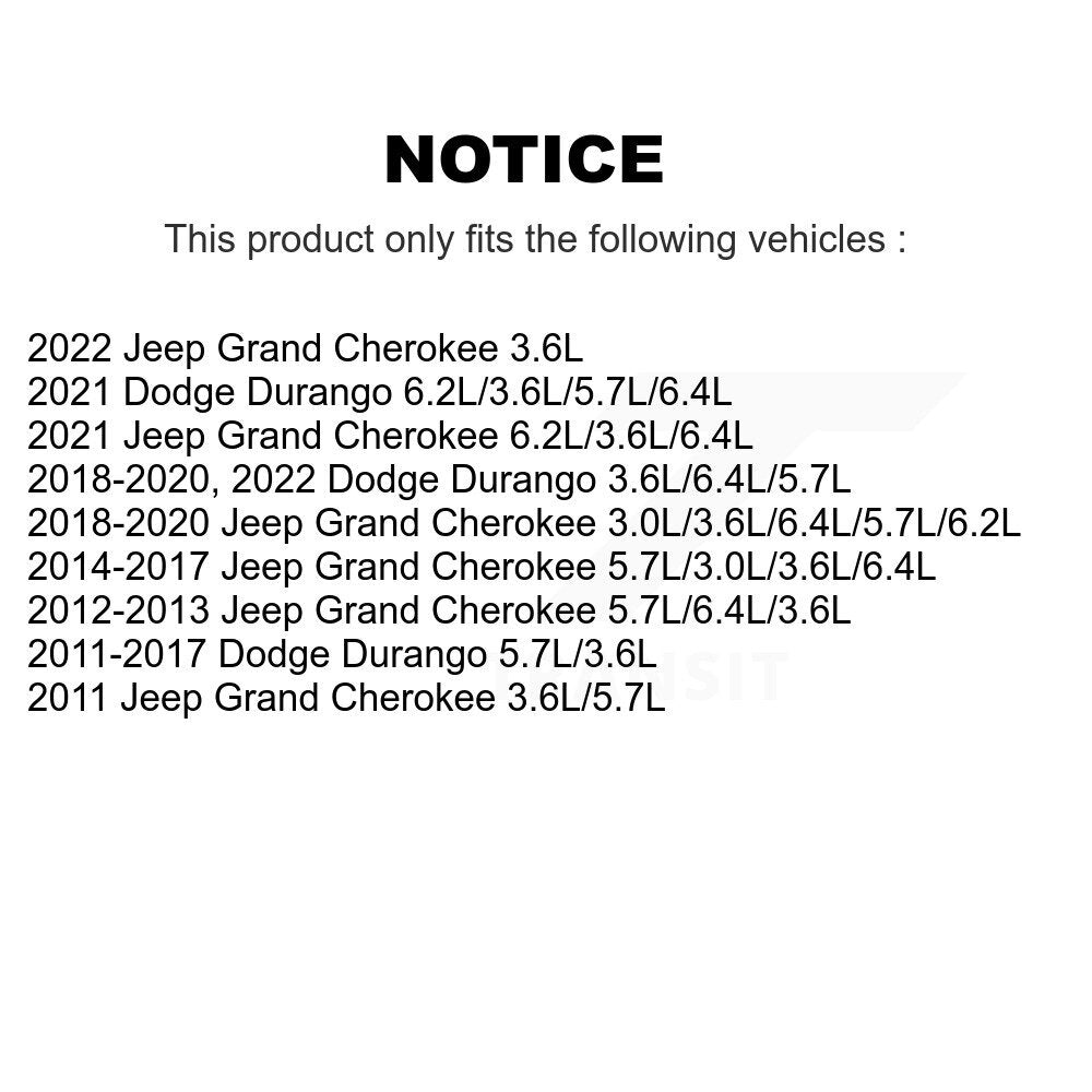 Fuel Tank Strap Rear AGY-4040823 For Jeep Grand Cherokee Dodge Durango