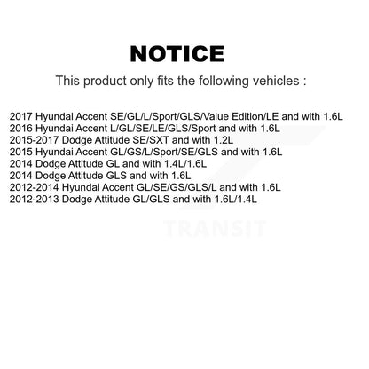 Fuel Tank Strap Center AGY-4040826 For Hyundai Accent Dodge Attitude