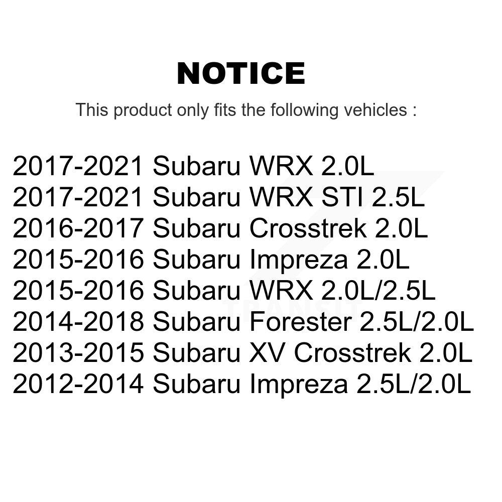 Fuel Tank Strap AGY-4040846 For Subaru Forester Impreza XV Crosstrek WRX STI