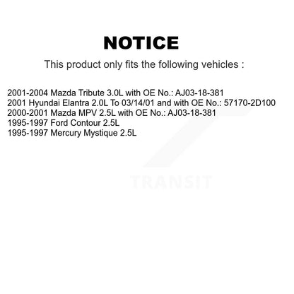 Accessory Drive Belt Water Pump BAN-3PK685 For Mazda Tribute MPV Ford Contour