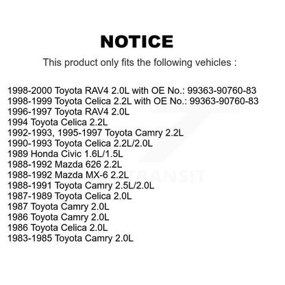 Accessory Drive Belt BAN-3PK760 For Toyota Camry RAV4 Celica Honda Civic Mazda