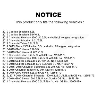 Accessory Drive Belt Vacuum Pump BAN-3PK773F For GMC Chevrolet Sierra 1500 Tahoe