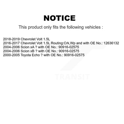 Accessory Drive Belt BAN-3PK850 For Toyota Echo Chevrolet Volt Scion xB xA