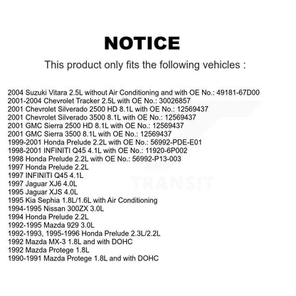 Accessory Drive Belt BAN-4PK1015 For Chevrolet Tracker GMC Honda Prelude 2500 HD