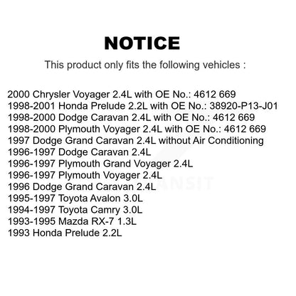 Accessory Drive Belt BAN-6PK1045 For Toyota Camry Dodge Honda Prelude Caravan