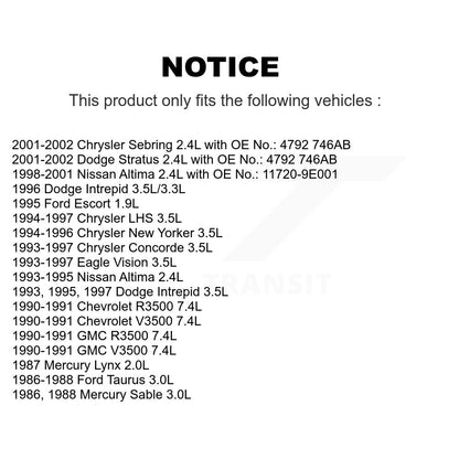 Accessory Drive Belt BAN-6PK1335 For Chrysler Sebring Nissan Altima Dodge Ford