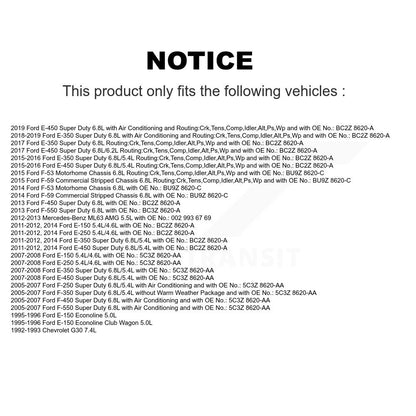 Accessory Drive Belt BAN-6PK2530 For Ford F-350 Super Duty E-350 E-250 F-250 G30