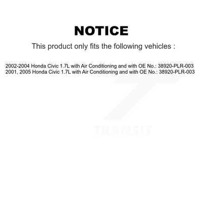 Accessory Drive Belt Alternator Air Conditioning BAN-6PK986 For Honda Civic 1.7L
