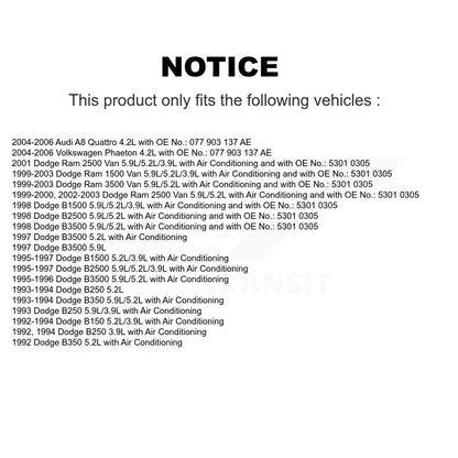 Accessory Drive Belt Air Conditioning BAN-7PK2555 For Dodge B3500 Ram 3500 Van