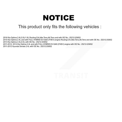 Accessory Drive Belt BAN-7PK970 For Kia Optima Hyundai Sonata