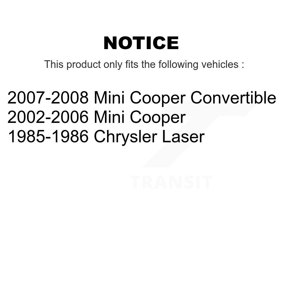 Ceramic Disc Brake Pads Rear CMX-D1060 For Mini Cooper Chrysler Laser