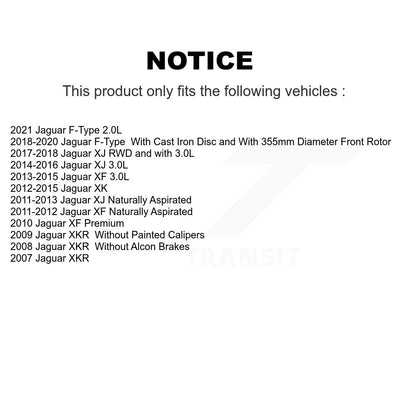 Ceramic Disc Brake Pads Front CMX-D1240 For Jaguar XF XJ F-Type XKR XK Super V8