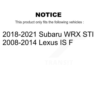 Ceramic Disc Brake Pads Front CMX-D1365 For Subaru WRX STI Lexus IS F