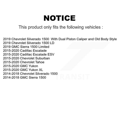 Ceramic Disc Brake Pads Rear CMX-D1707 For Chevrolet GMC Silverado 1500 Sierra