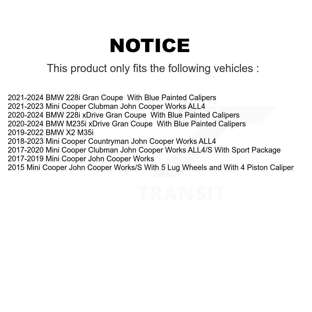 Ceramic Disc Brake Pads Front CMX-D1875 For Mini Cooper Countryman Clubman BMW