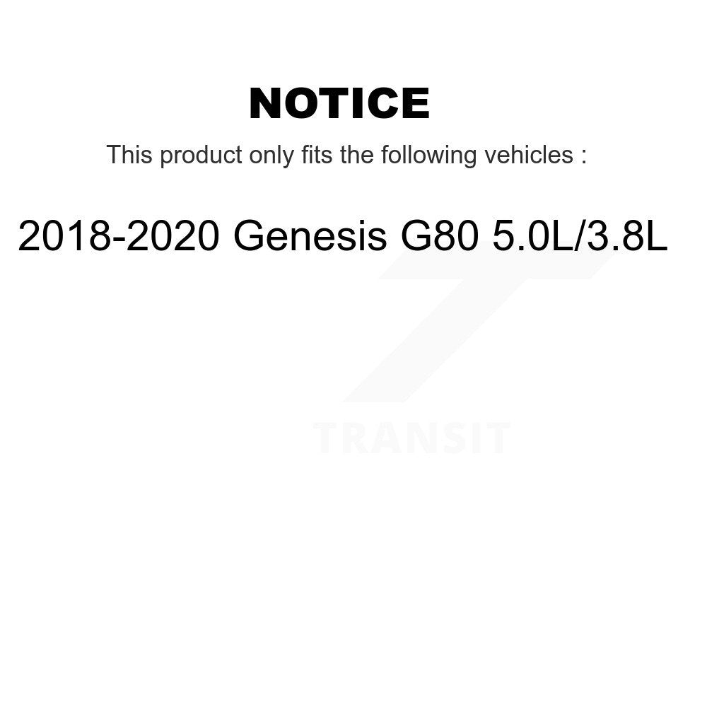Ceramic Disc Brake Pads Front CMX-D2101 For 2018-2020 Genesis G80 3.8L 5.0L