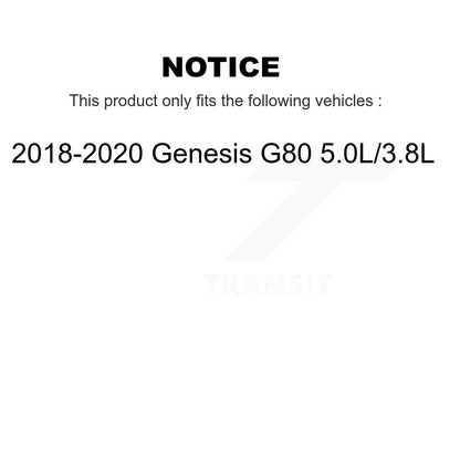 Ceramic Disc Brake Pads Front CMX-D2101 For 2018-2020 Genesis G80 3.8L 5.0L