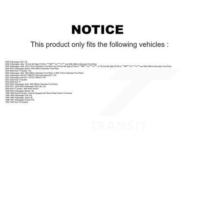 Ceramic Disc Brake Pads Front CMX-D687A For Volkswagen Jetta Golf Beetle Audi TT