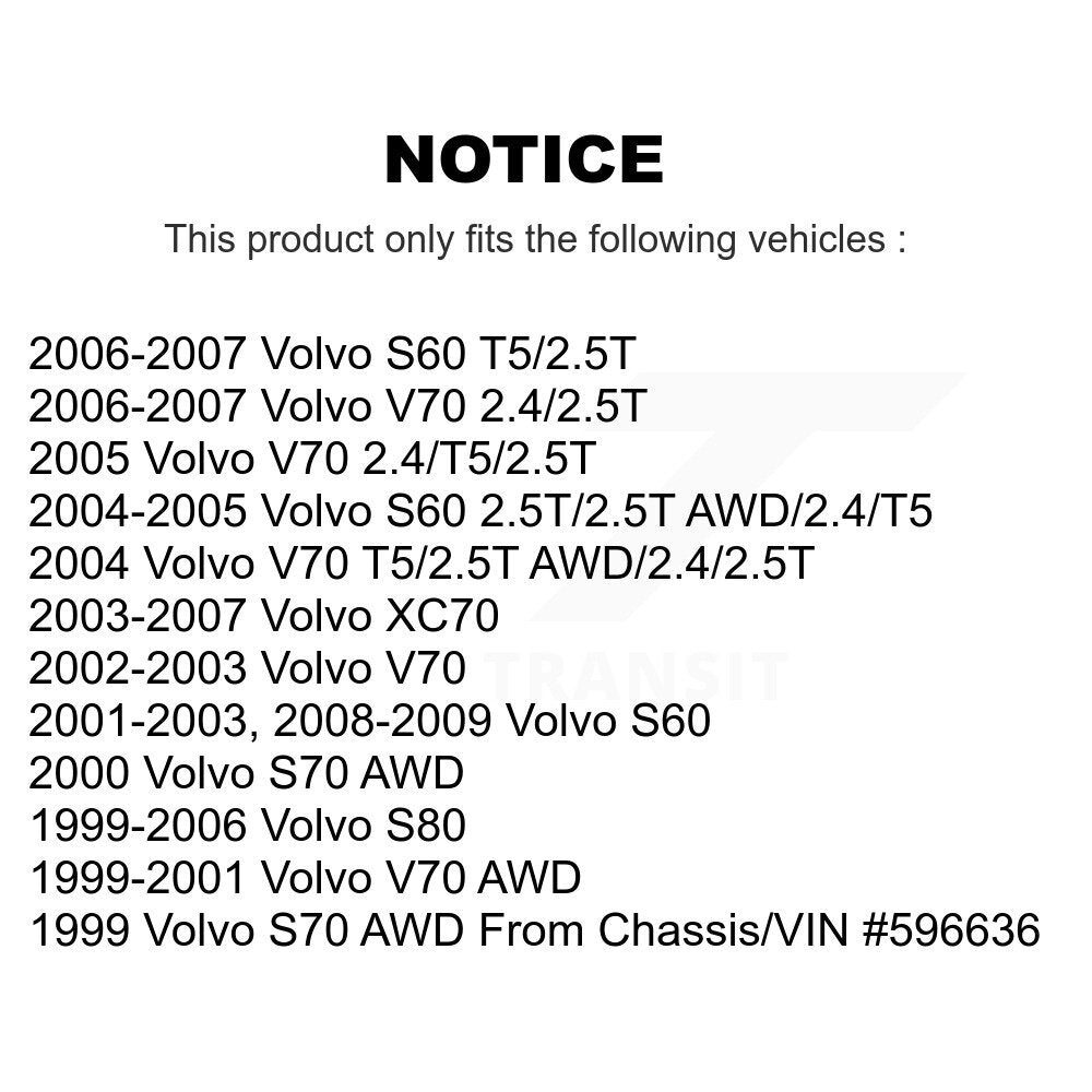Ceramic Disc Brake Pads Rear CMX-D795 For Volvo S60 XC70 V70 S80