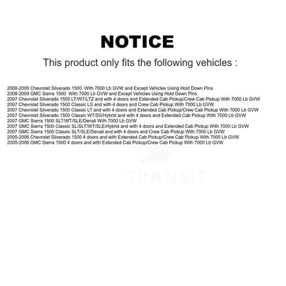 Drum Brake Wheel Cylinder Rear Pair For Chevrolet GMC Silverado 1500 Sierra HD