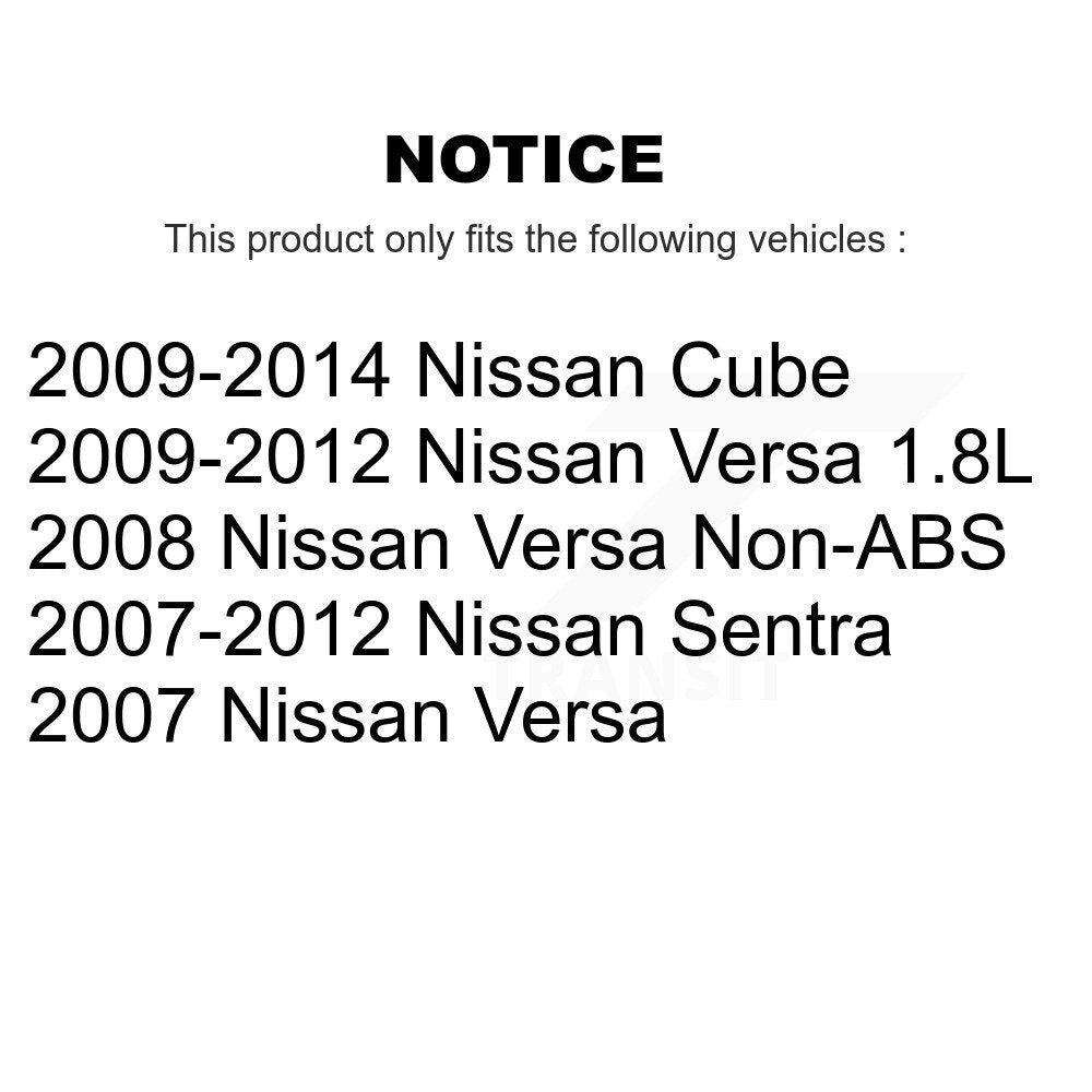 Drum Brake Wheel Cylinder Rear Pair For Nissan Versa Sentra Cube