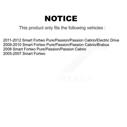 Drum Brake Wheel Cylinder Rear Kit For 2005-2007 Smart Fortwo