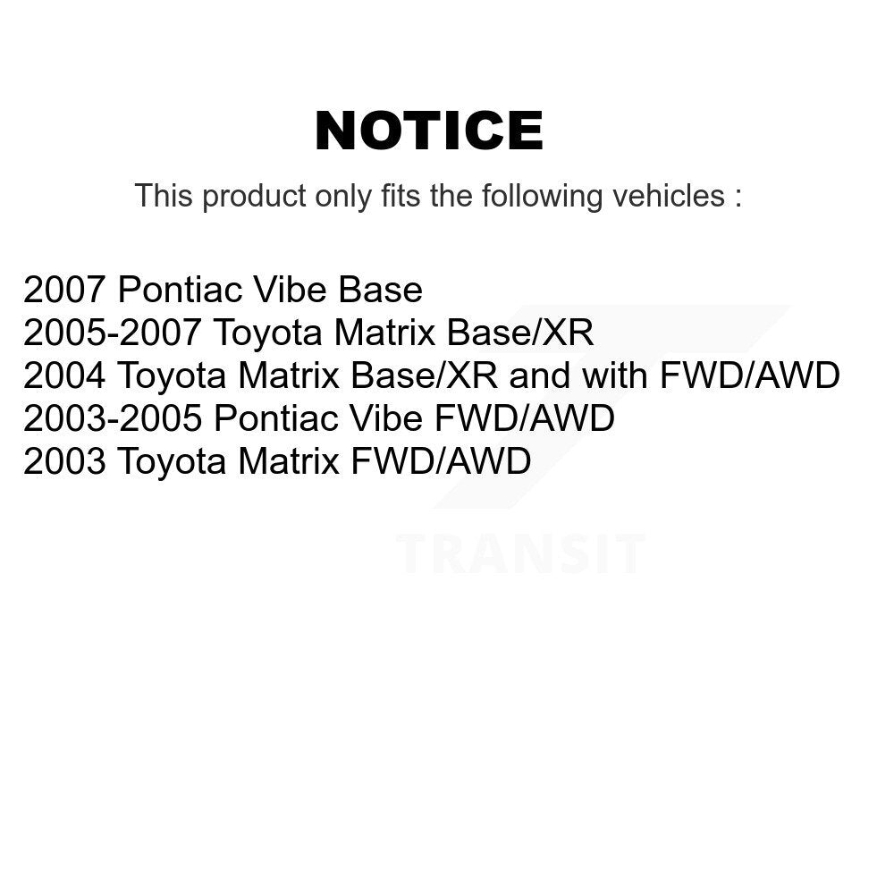 Drum Brake Wheel Cylinder Rear Kit For Toyota Matrix Pontiac Vibe