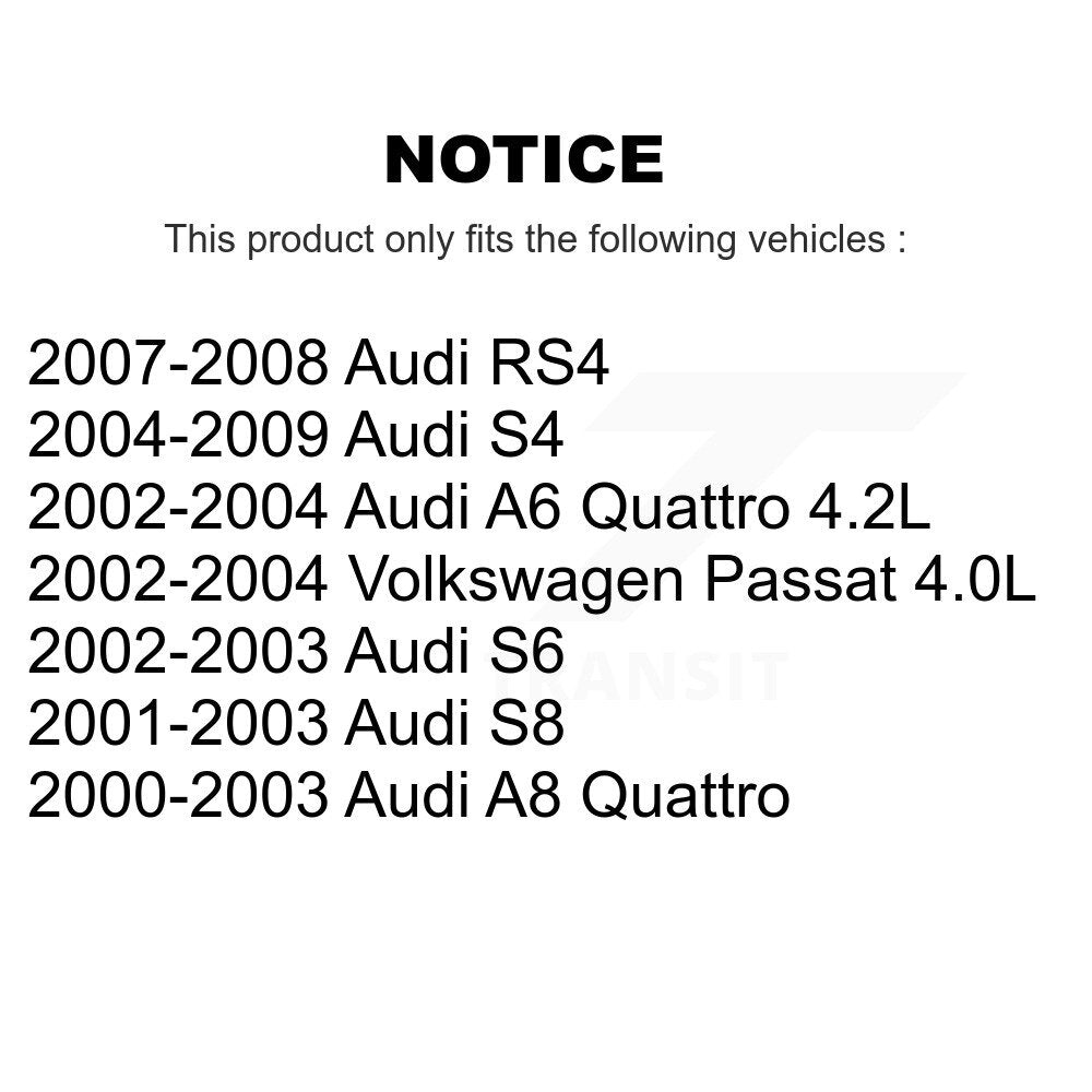 Wheel Bearing Assembly Rear Pair For Volkswagen Passat Audi S4 A6 Quattro RS4 A8