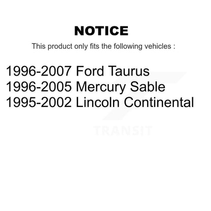 Wheel Bearing And Hub Assembly Front Pair For Ford Taurus Mercury Sable Lincoln