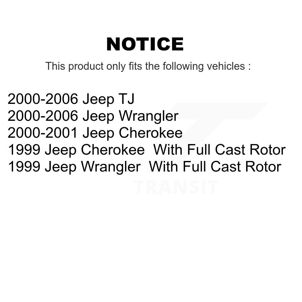 Wheel Bearing And Hub Assembly Front Pair For Jeep Wrangler Cherokee TJ