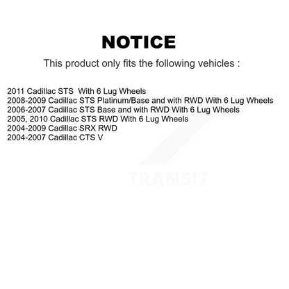Wheel Bearing And Hub Assembly Front Pair For Cadillac CTS SRX STS