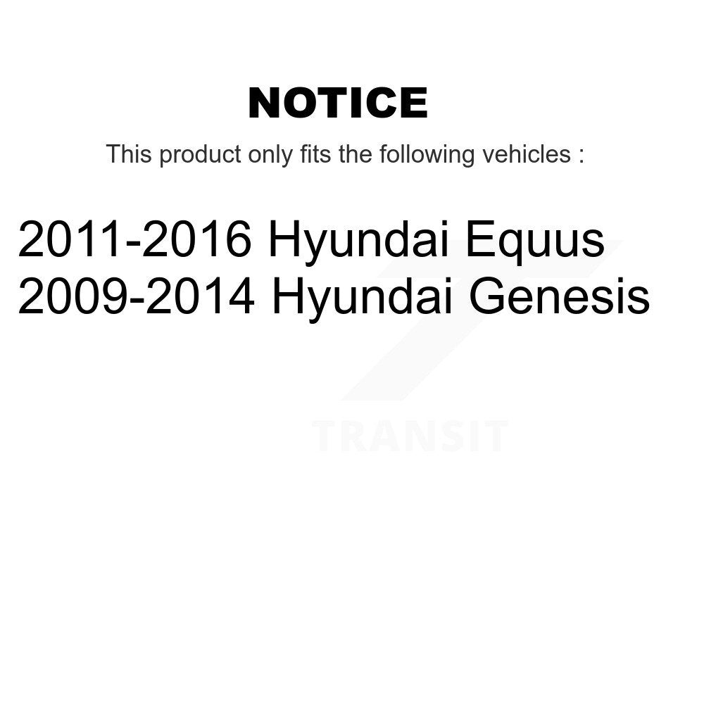 Wheel Bearing And Hub Assembly Front Pair For Hyundai Genesis Equus