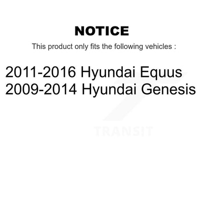 Wheel Bearing And Hub Assembly Front Pair For Hyundai Genesis Equus