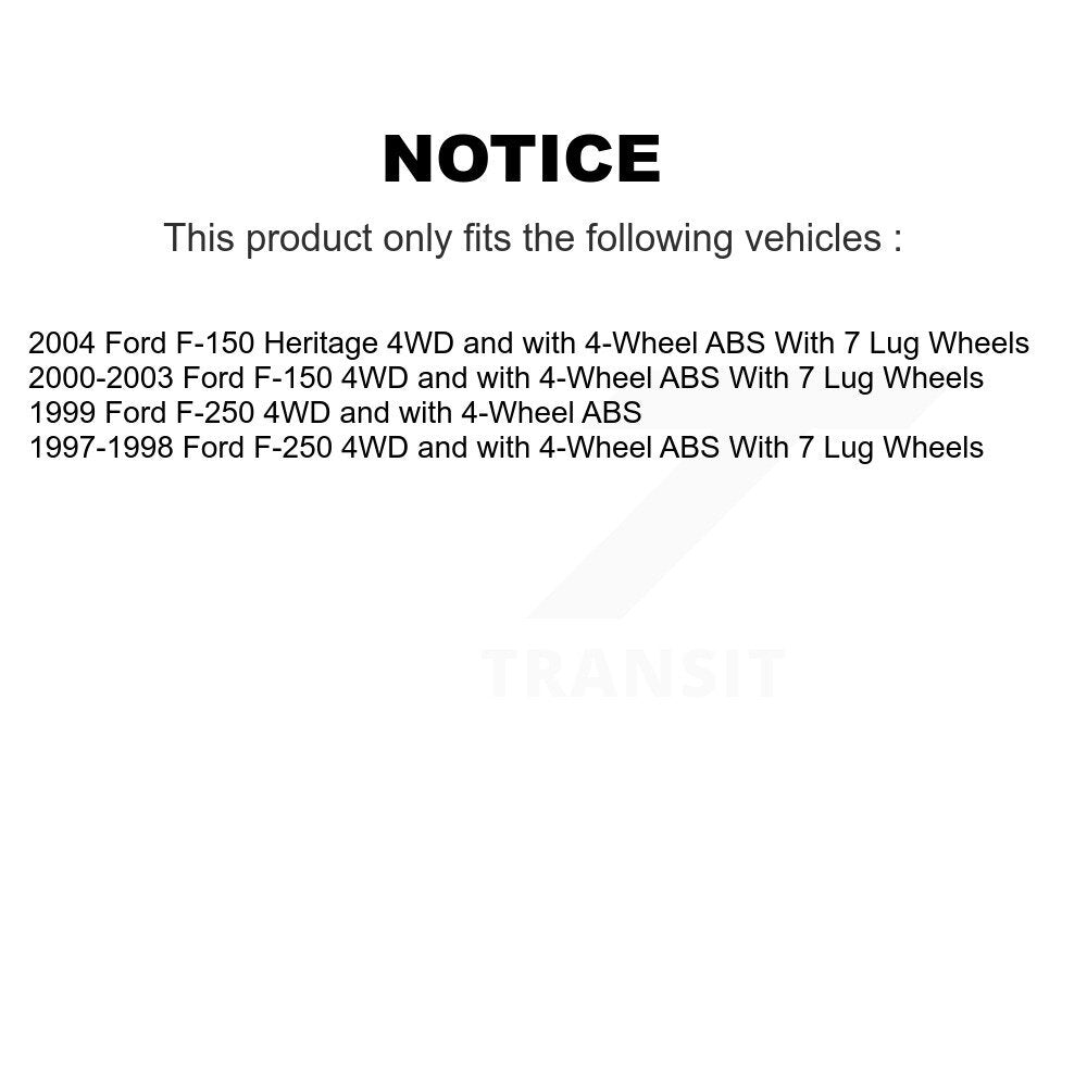 Wheel Bearing And Hub Assembly Front Pair For Ford F-150 F-250 Heritage