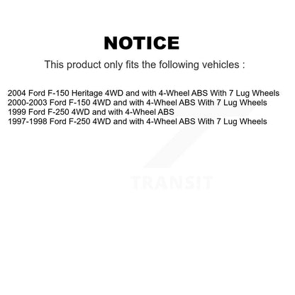 Wheel Bearing And Hub Assembly Front Pair For Ford F-150 F-250 Heritage
