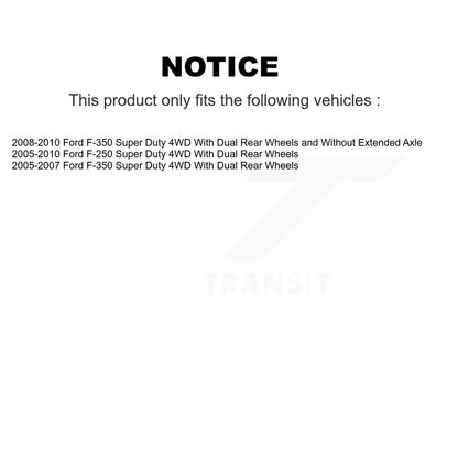 Wheel Bearing And Hub Assembly Front Pair For Ford F-350 Super Duty F-250 4WD