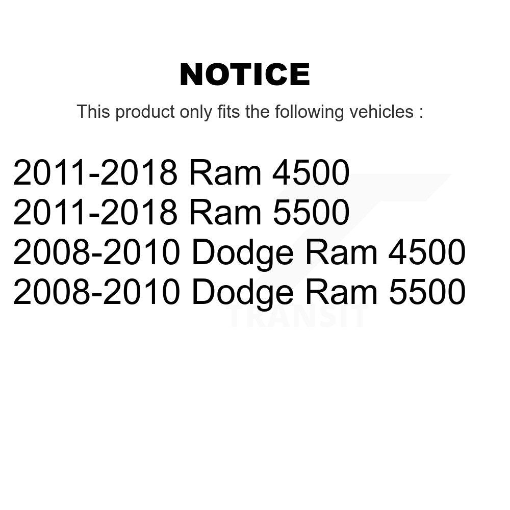 Wheel Bearing And Hub Assembly Front Pair For Ram Dodge 4500 5500