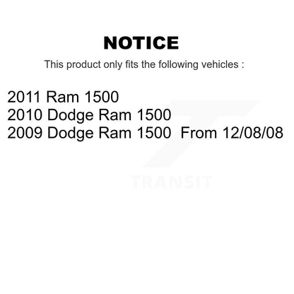 Wheel Bearing And Hub Assembly Front Pair For Dodge Ram 1500