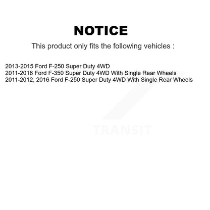 Wheel Bearing And Hub Assembly Front Pair For Ford F-350 Super Duty F-250 4WD