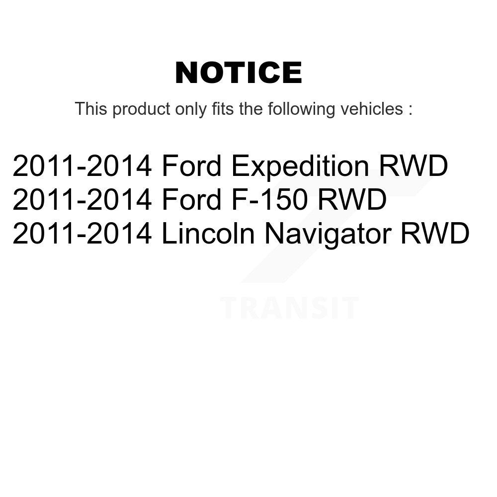 Wheel Bearing And Hub Assembly Front Pair For Ford F-150 Expedition Lincoln RWD