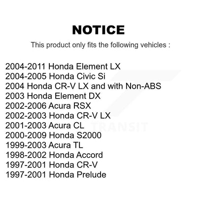 Wheel Bearing Front Pair For Honda Civic CR-V Accord Acura Element RSX TL S2000