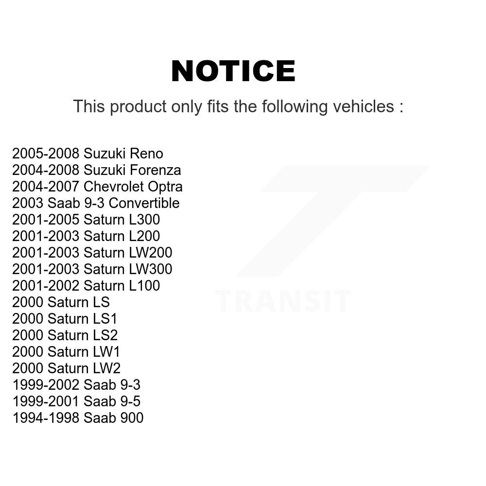 Wheel Bearing Front Pair For Chevrolet Optra Saab Saturn 9-3 L200 L300 900 9-5