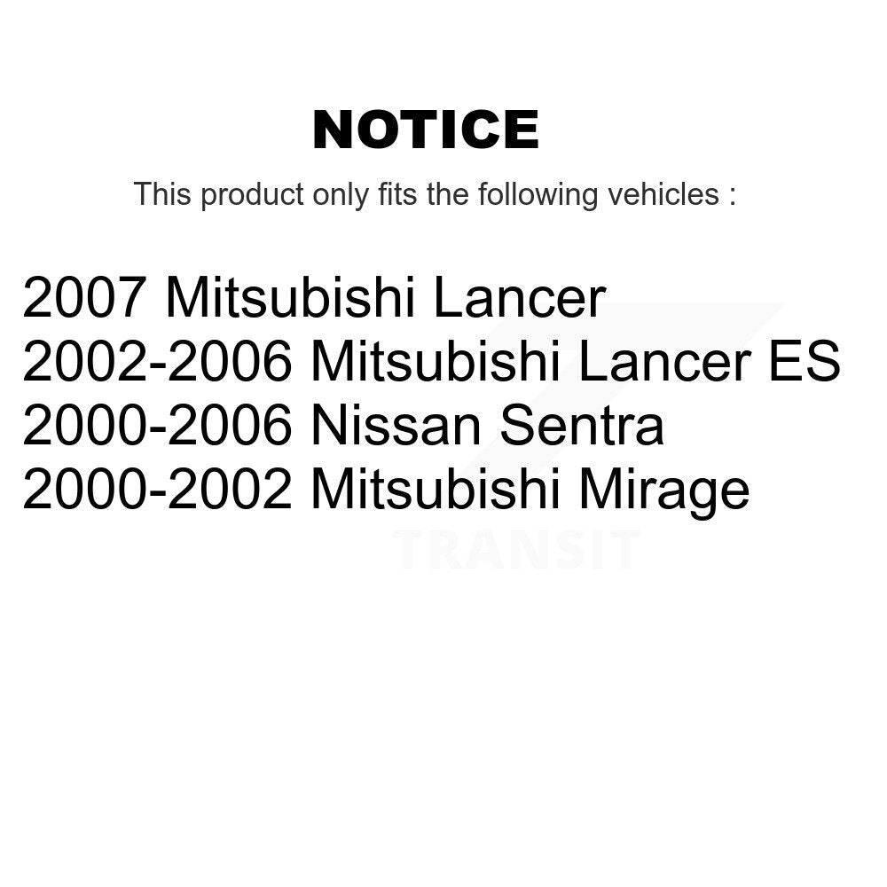 Wheel Bearing Front Pair For Nissan Sentra Mitsubishi Lancer Mirage
