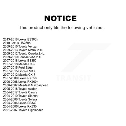 Wheel Bearing Front Pair For Toyota Camry Corolla Ford Edge Matrix Venza Lexus 6