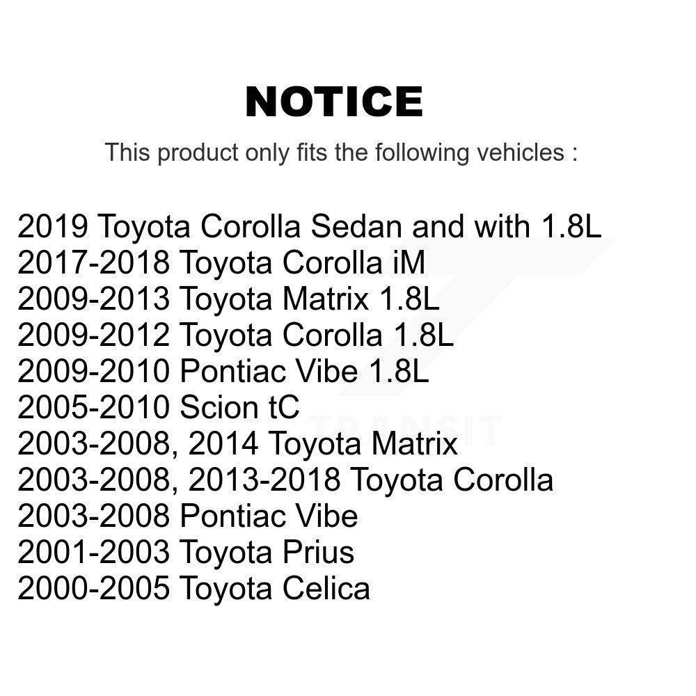 Wheel Bearing Front Pair For Toyota Corolla Matrix Pontiac Vibe iM Celica Scion