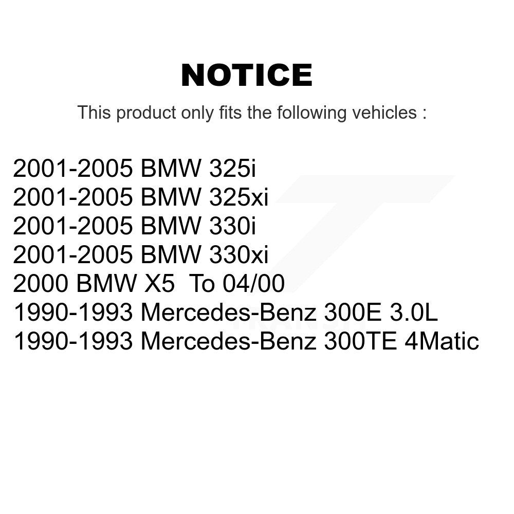 Wheel Bearing Front Pair For BMW 325i 325xi 330i 330xi Mercedes-Benz 300E 300TE