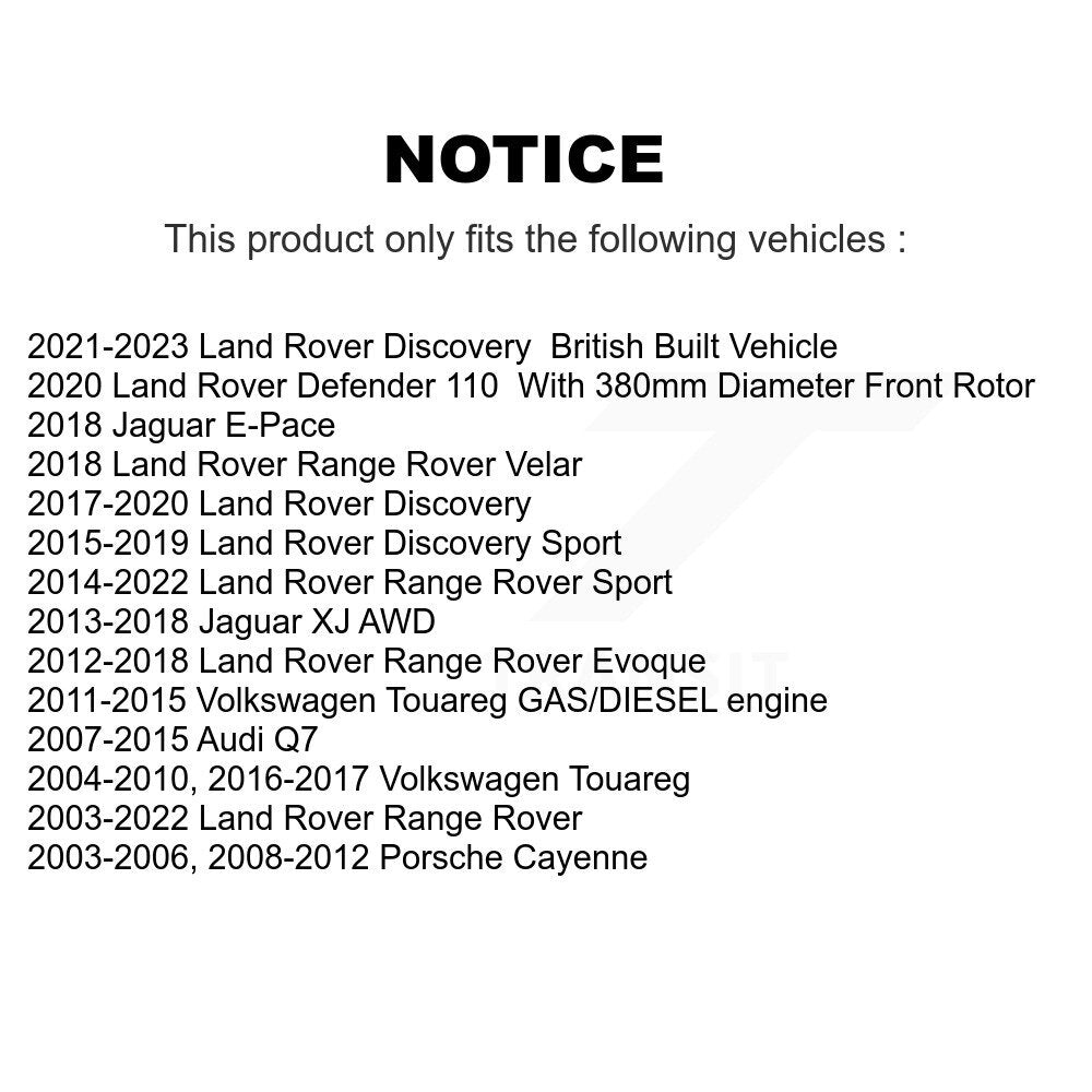 Wheel Bearing Front Pair For Land Rover Range Sport Volkswagen Touareg Audi Q7