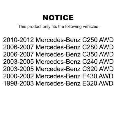 Wheel Bearing Front Pair For Mercedes-Benz C250 E320 C280 C240 C320 C350 E430